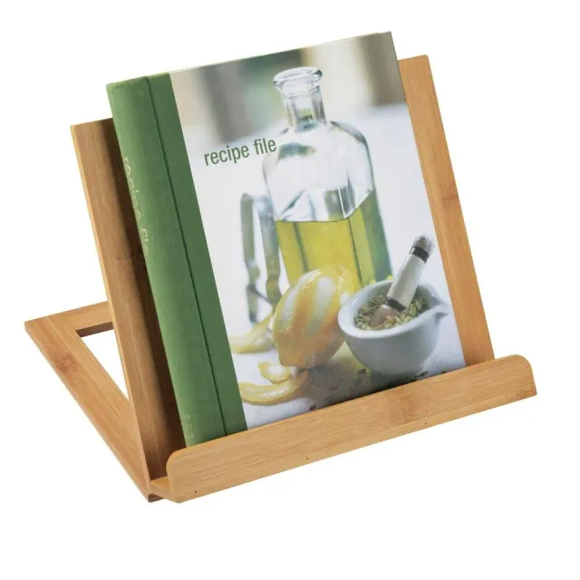 mDesign Buchständer Holz Natur Klappbar Kochbuch