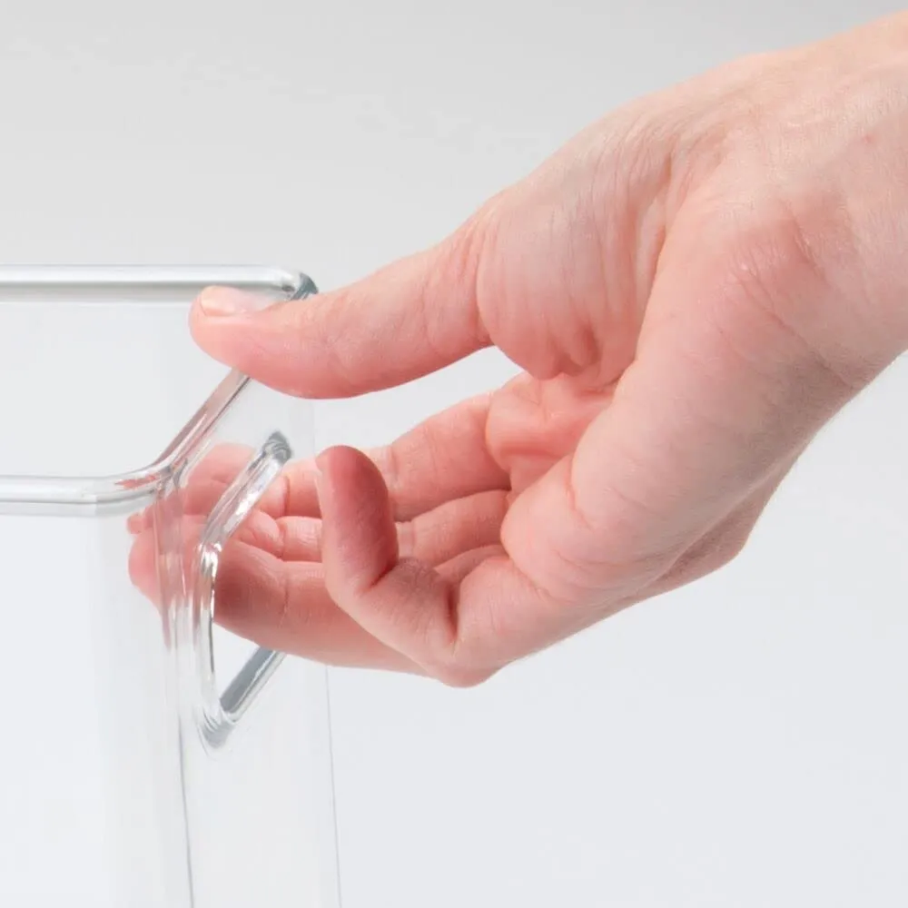 mDesign Aufbewahrungsbox Kühlschrankbox 2er-Set transparent