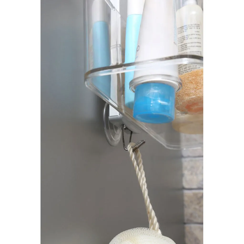 Kreher N34 Duschregal Aluminium 2 Körbe 68cm silber