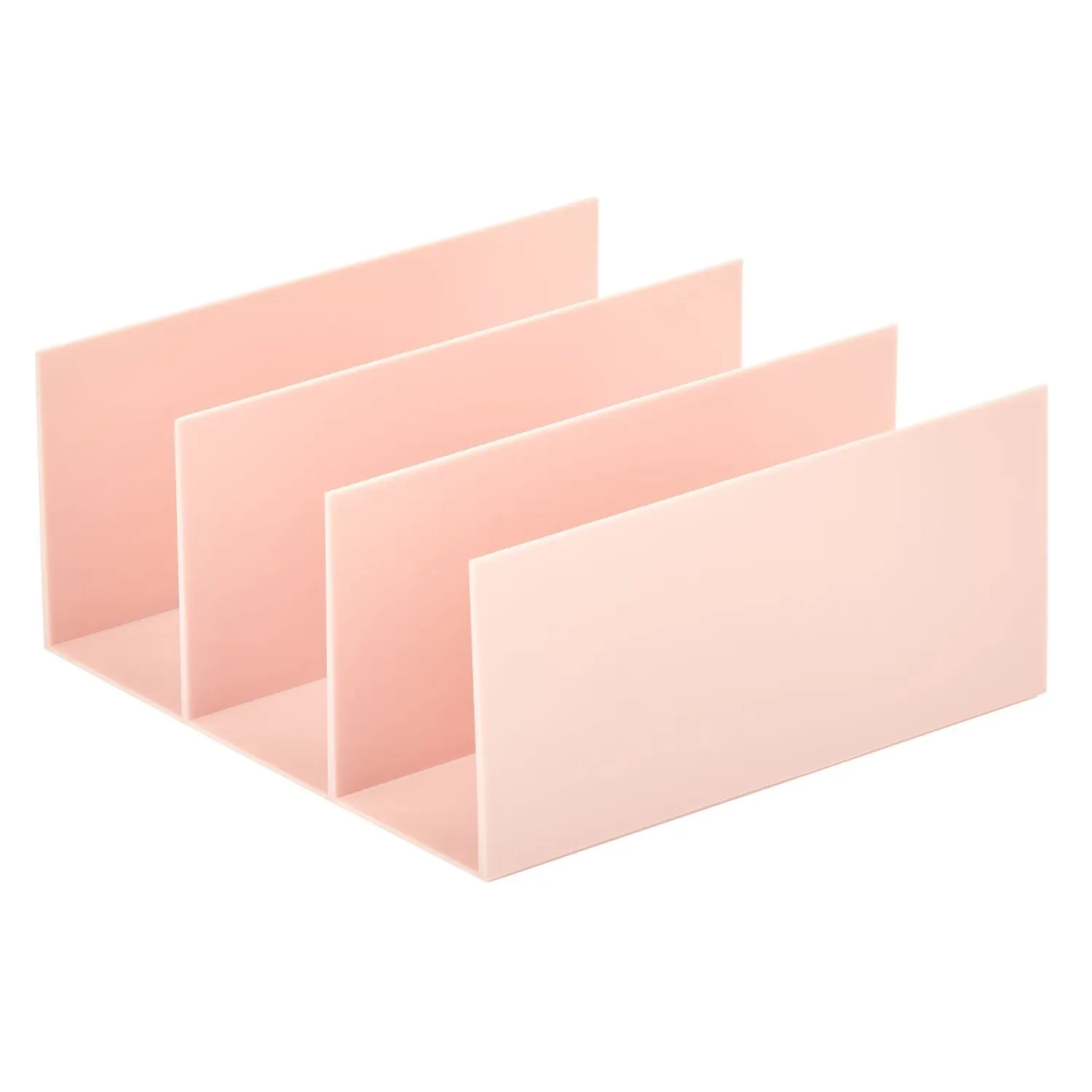 mDesign Clutch Organizer Handtaschenbox 5 Fächer rosa
