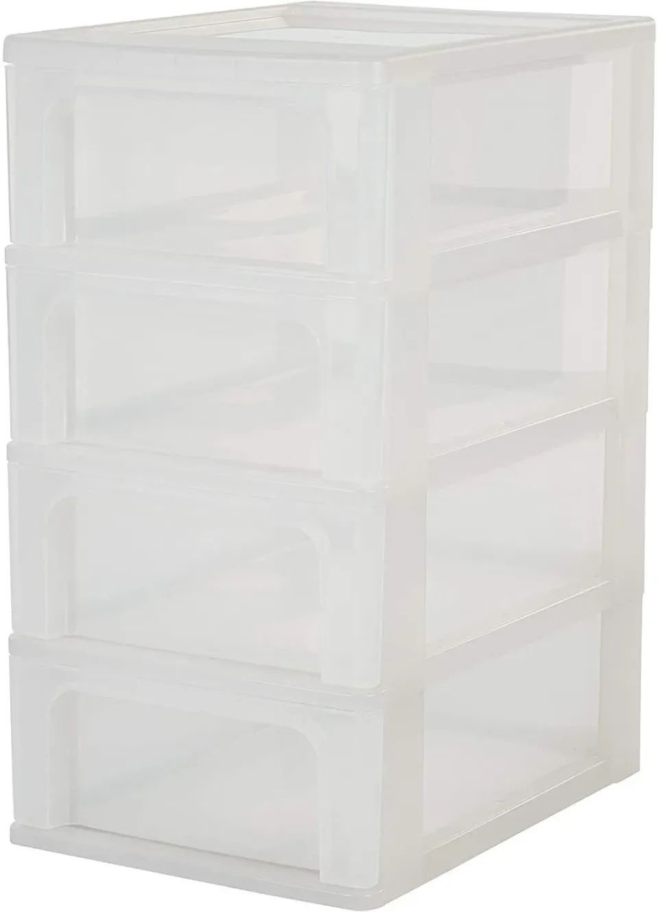 Iris Ohyama OCH-2004 Schubladenbox 4x7L mattweiß A4