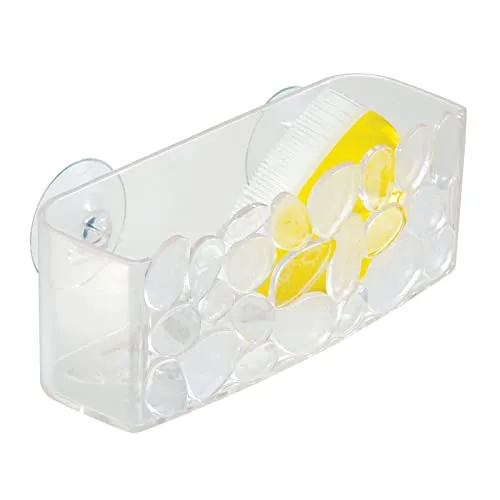 mDesign Schwammhalter Spülbecken Organizer transparent Saugnapf