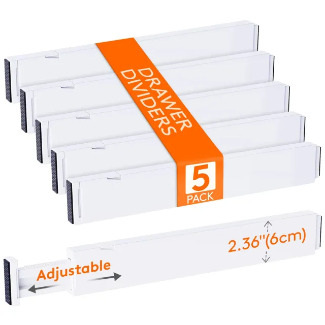 Lifewit Schubladentrenner 5er verstellbar 28-43 cm