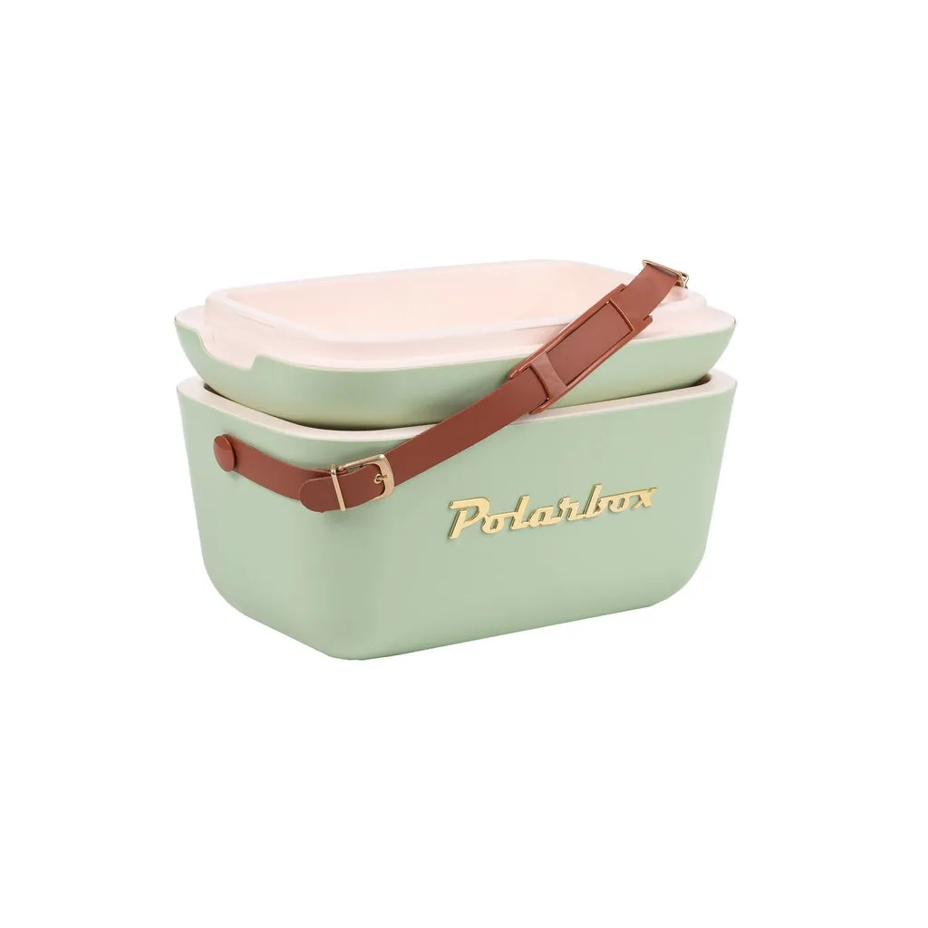 Kreher Polarbox Kühlbox 12 Liter Olivgrün Retro