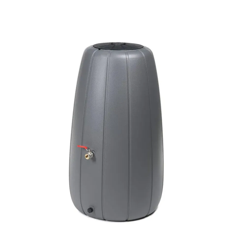Kreher Gaja Regentonne 200 Liter Grau bepflanzbar