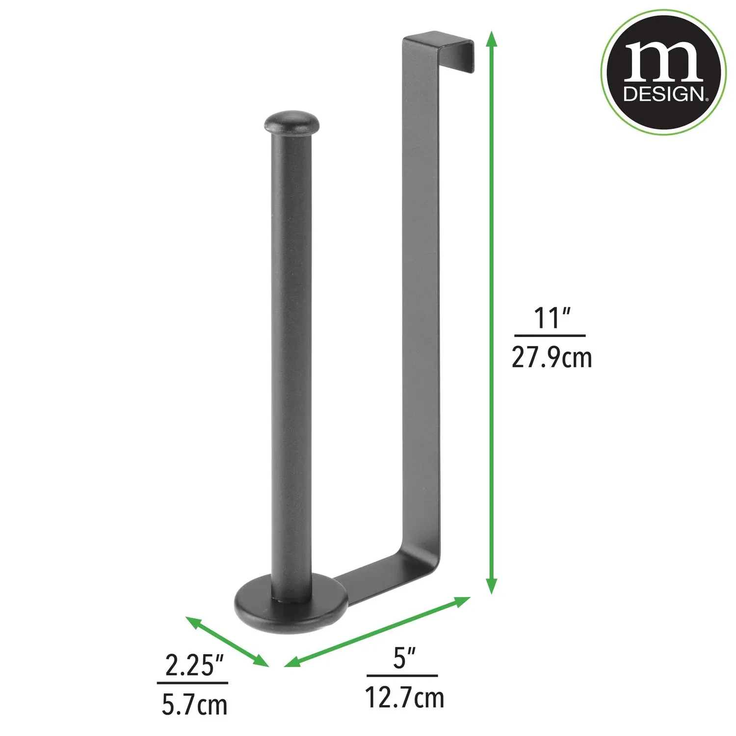mDesign Toilettenpapierhalter Spülkasten grau 2 Rollen