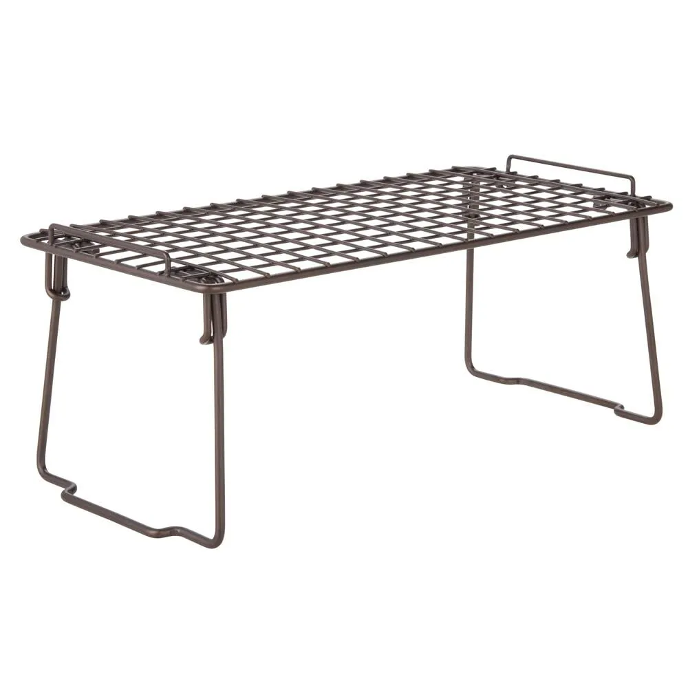 mDesign Schrankregal stapelbar 2er-Set bronze Metall