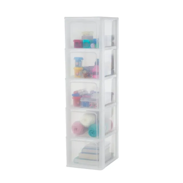 Iris Ohyama Organizer Chest OCH-2500 Schubladenbox weiß 5x13L A4
