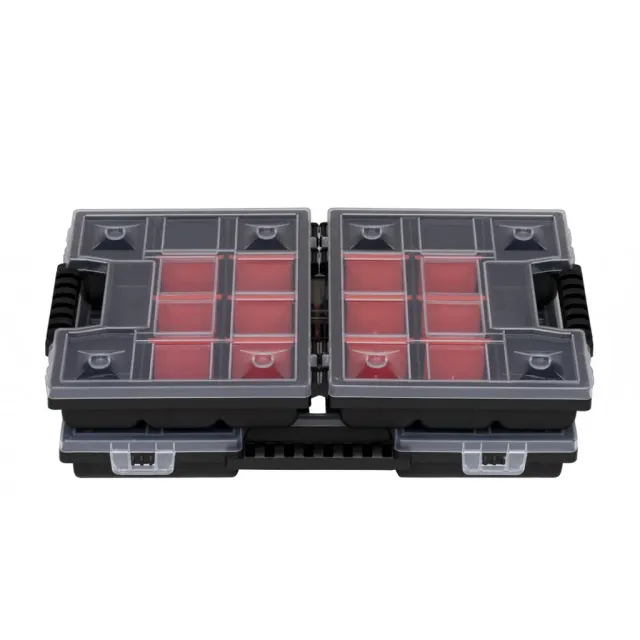 Kreher Organizer-Set Sortimentsbox 3tlg schwarz-orange