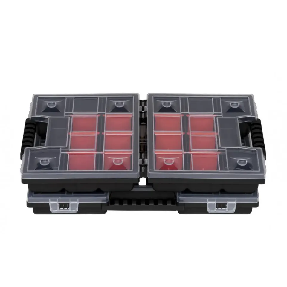 Kreher Organizer-Set Sortimentsbox 3tlg schwarz-orange