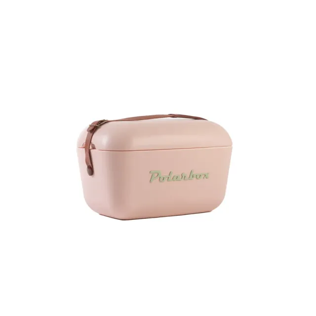 Kreher Polarbox Kühlbox 20 L Rosa-Oliv Retro mit Schulterriemen