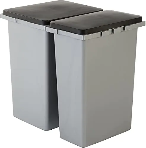 Iris Ohyama RP-4 Mülleimer 45L 2er-Set Grau