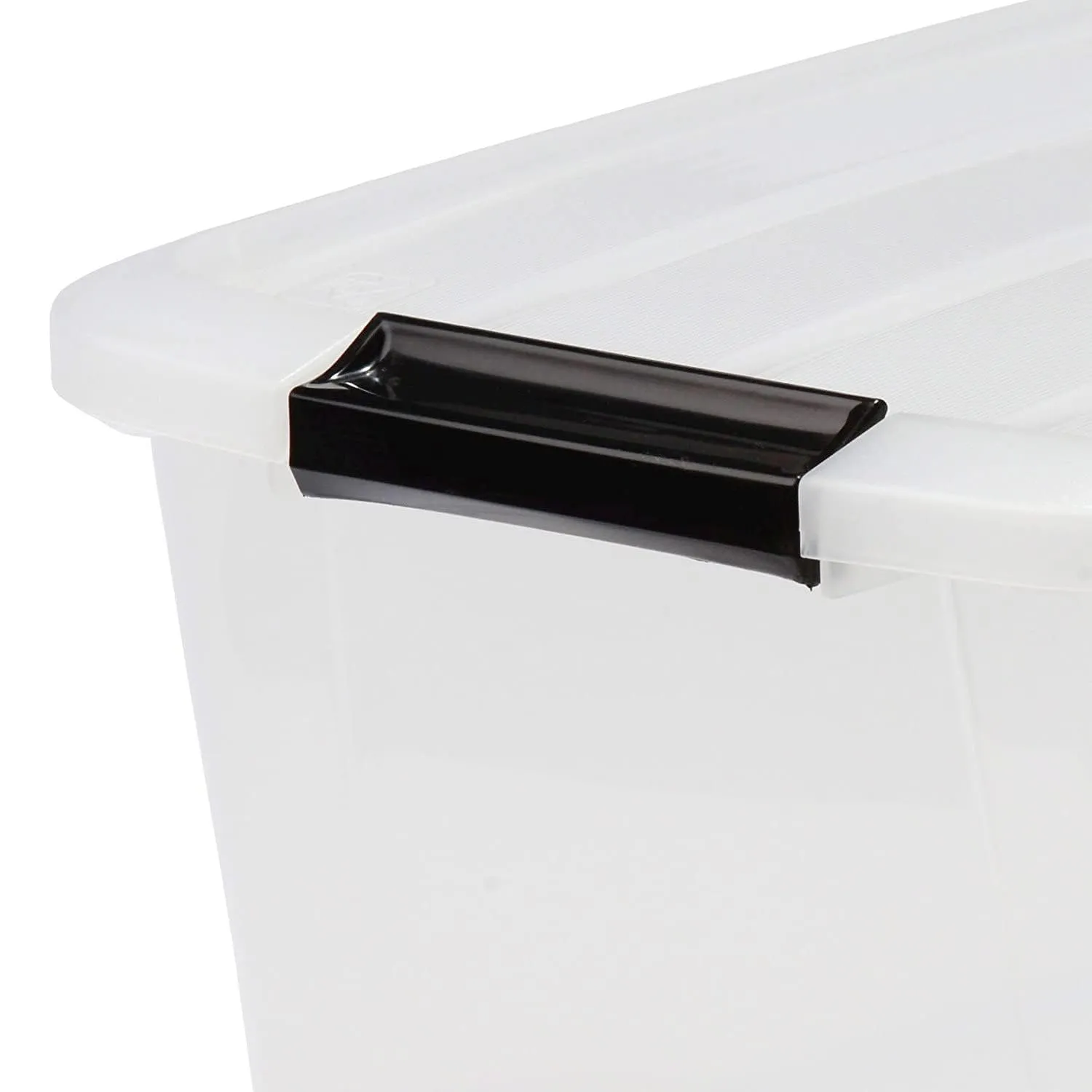 Iris Ohyama Top Box TB-45 Aufbewahrungsbox 45 L 4er-Set transparent