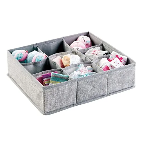 M Design Baby Organizer Aufbewahrungsbox Grau 9 Fächer