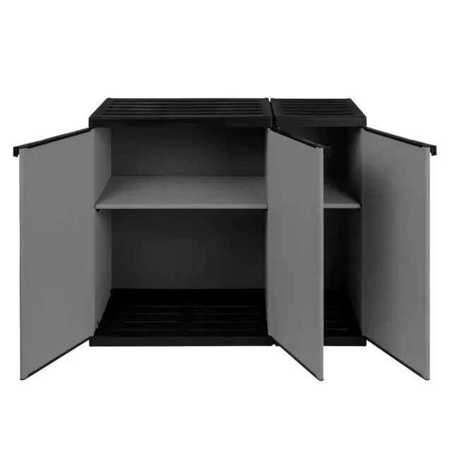 Kreher Armadio Kunststoffschrank 2er Set Beistell modular
