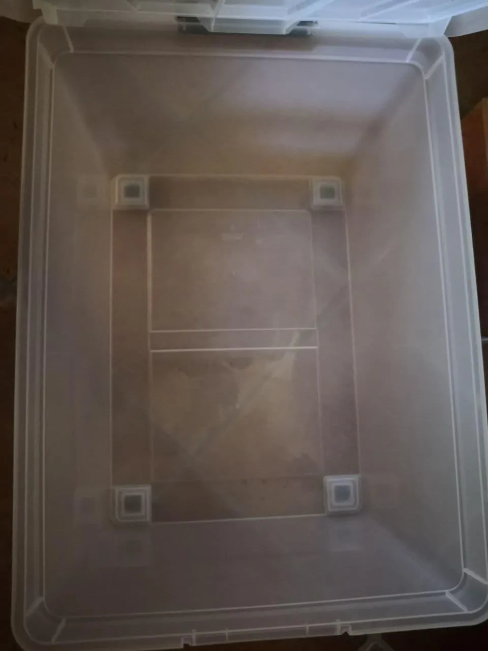 Iris Ohyama NCS-420 Box 70L 3er-Set transparent mit Rollen