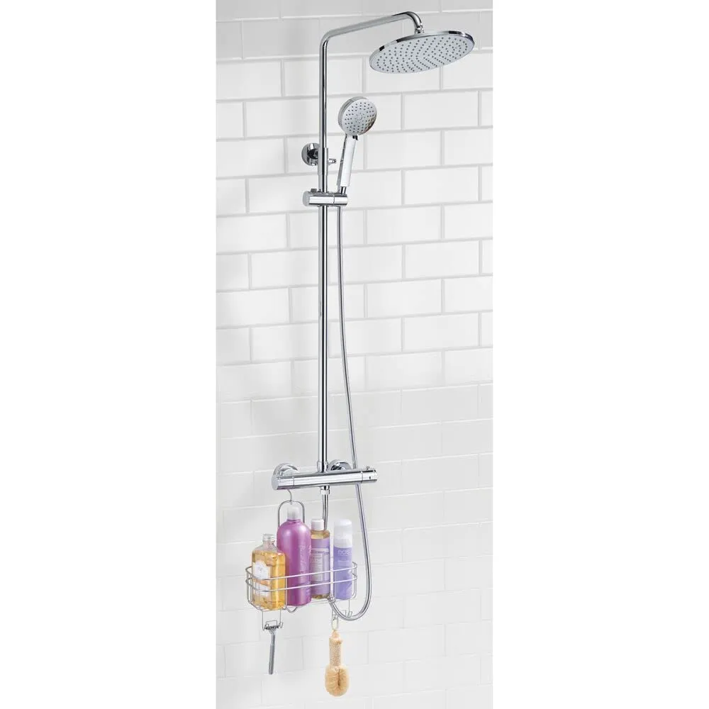 mDesign 8950MDBSTEU Duschregal Silber Metall zum Hängen