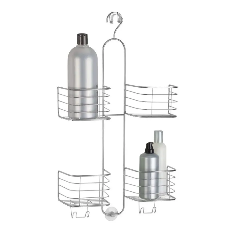 mDesign Duschregal Duschablage silber 4 Körbe