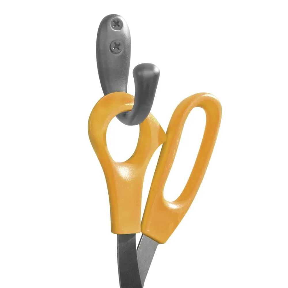 mDesign Wandhaken Metall Garderobenhaken 6er-Set graphit