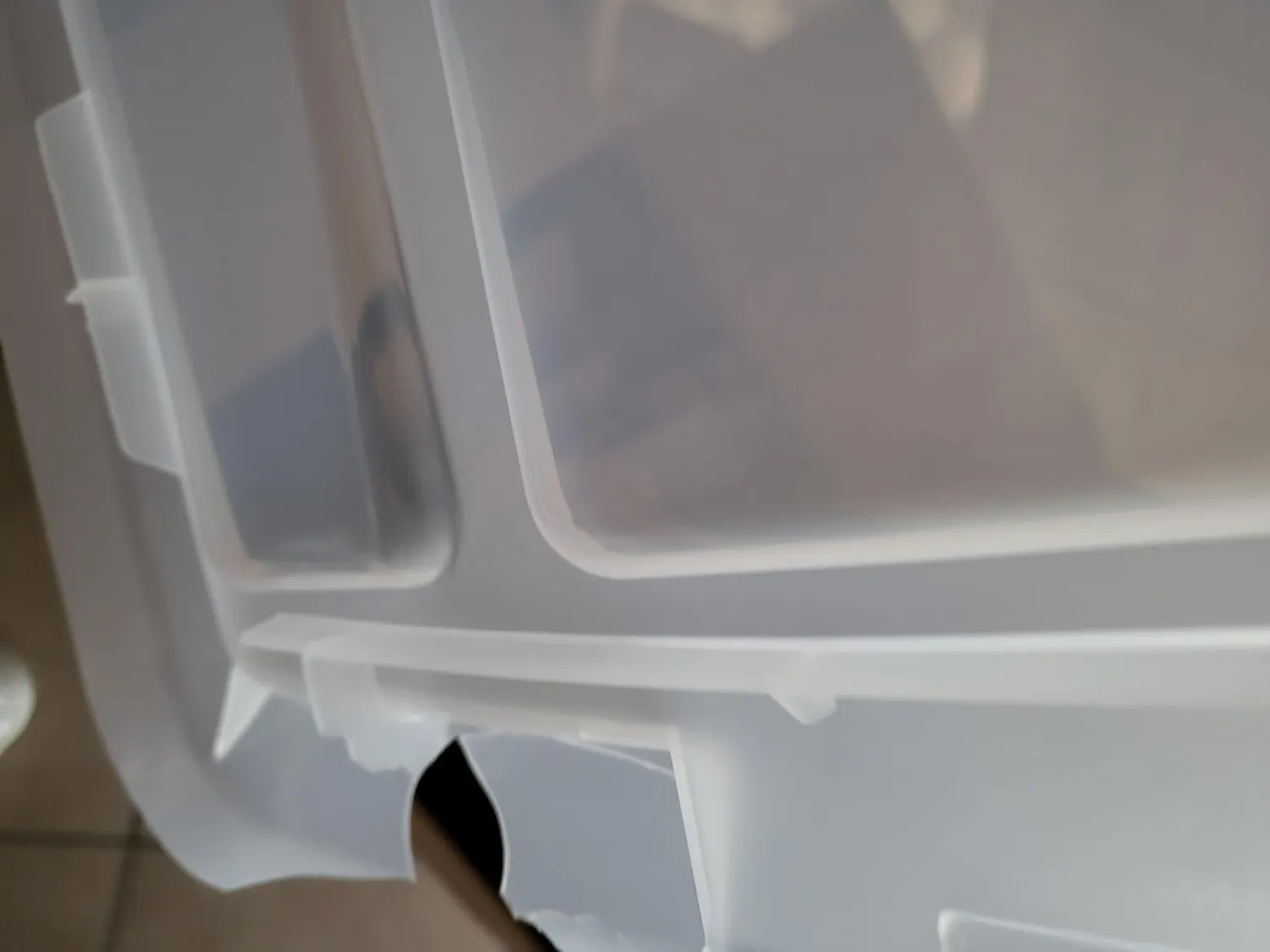 Iris Ohyama Top Box TB-45 Aufbewahrungsbox 45 L 4er-Set transparent
