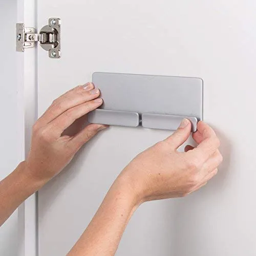 mDesign Affixx Aufbewahrungsbox Metall selbstklebend 2 Ebenen