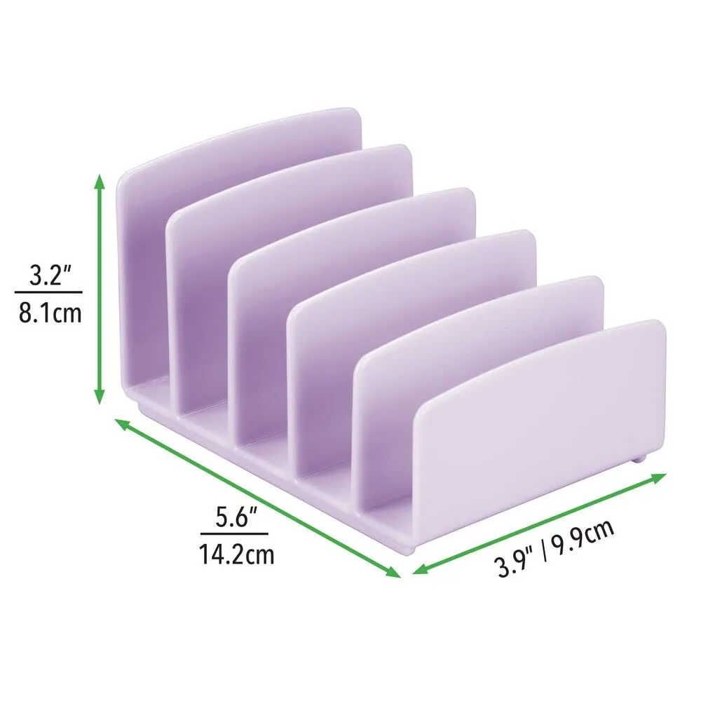 mDesign Kosmetik-Organizer 2er-Set Helllila 5 Fächer