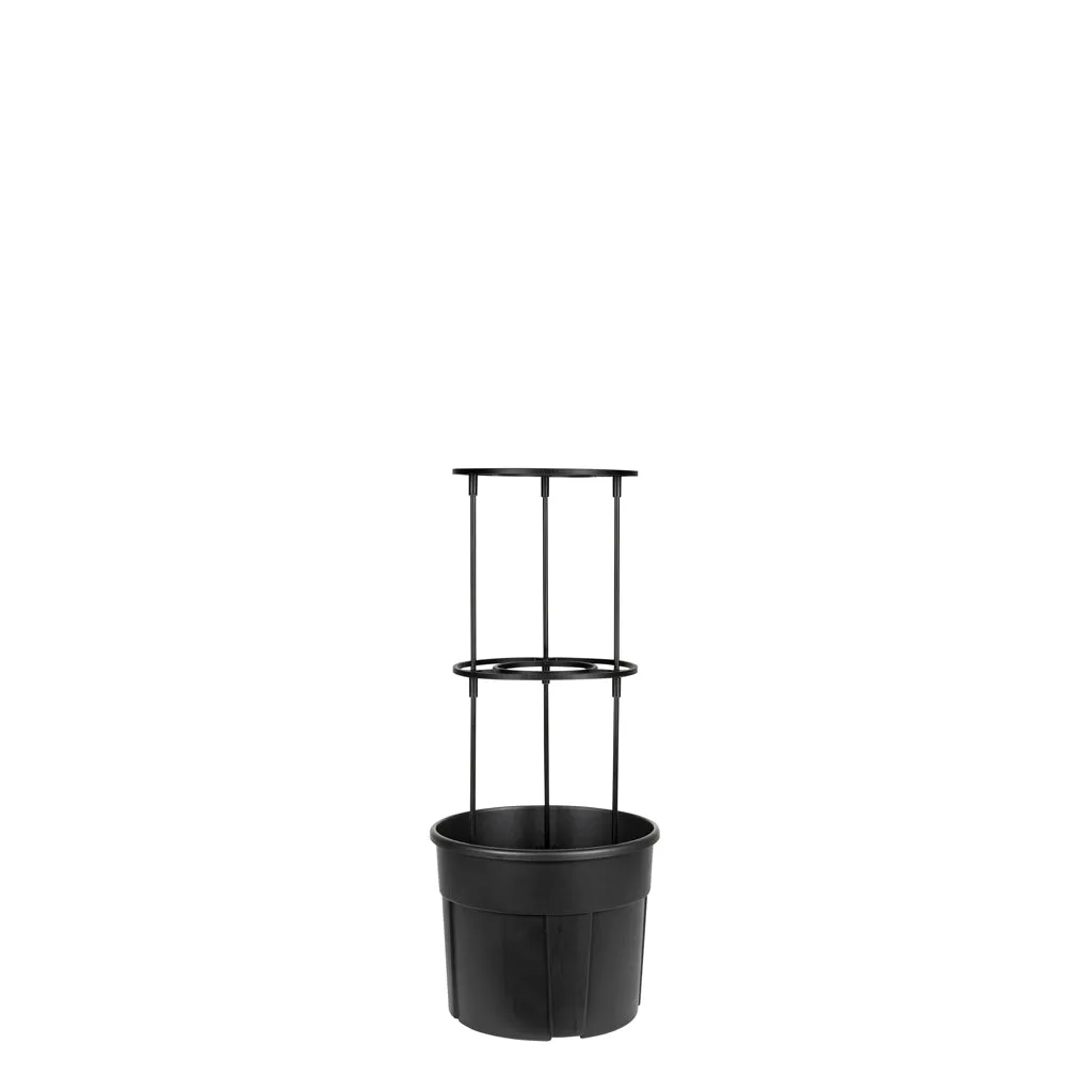 Kreher Tomatentopf Kunststoff Ø40 cm 28 L Rankhilfe anthrazit