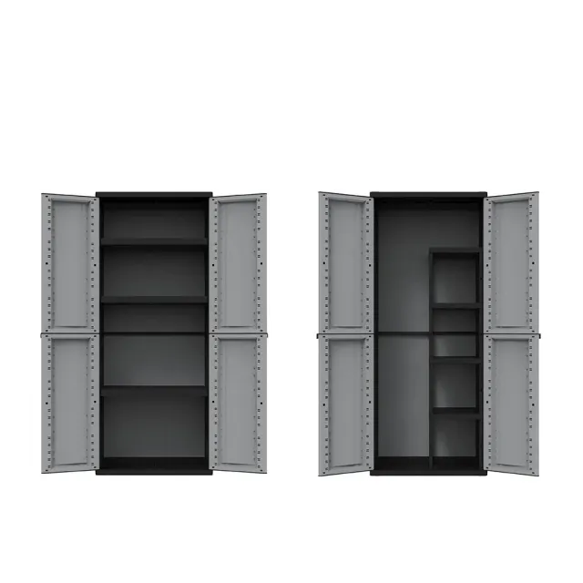 Kreher J Twist Schrank Set Grau Spind + 3 Böden