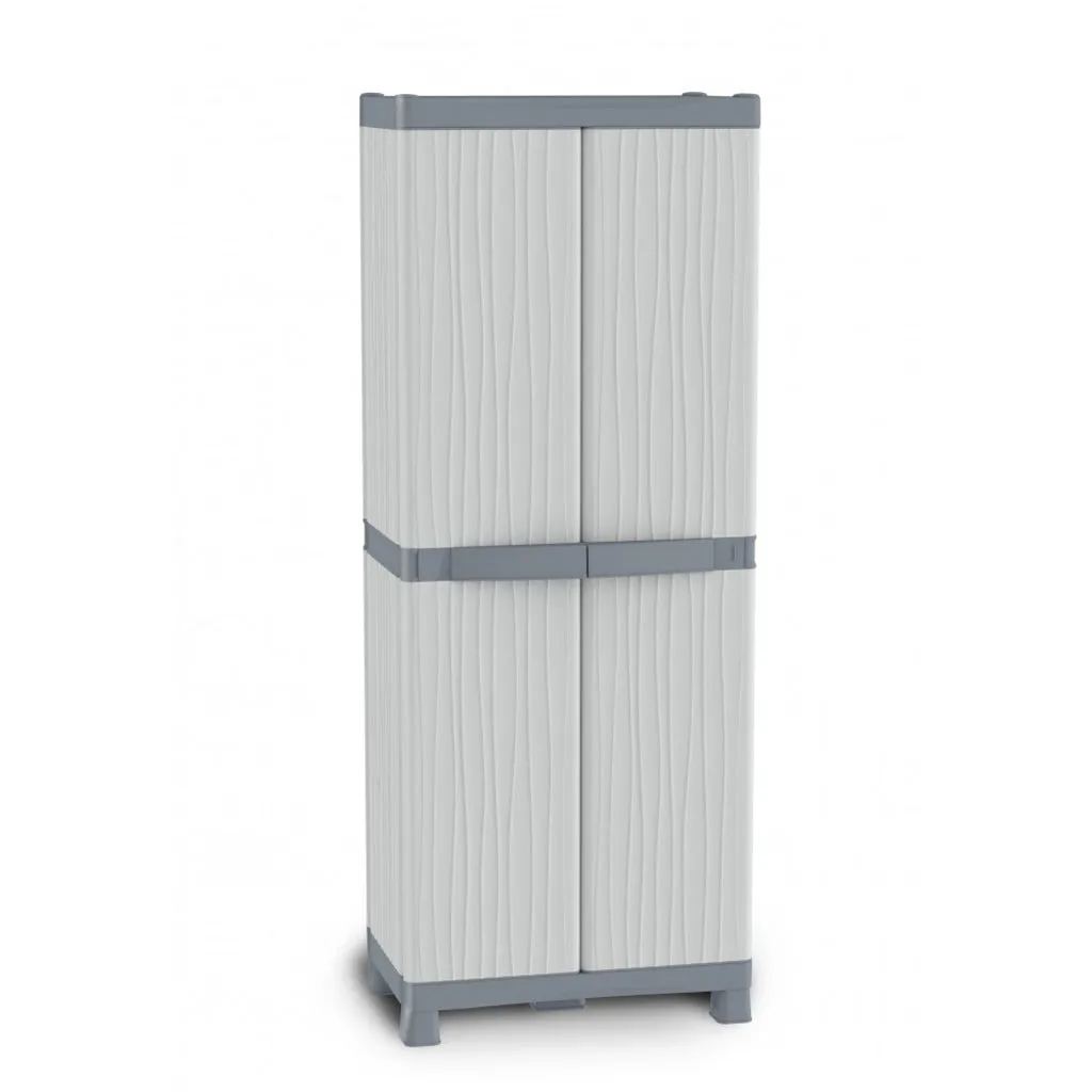 Kreher Domino Wave 2700 Kunststoffschrank 4 Böden hellgrau