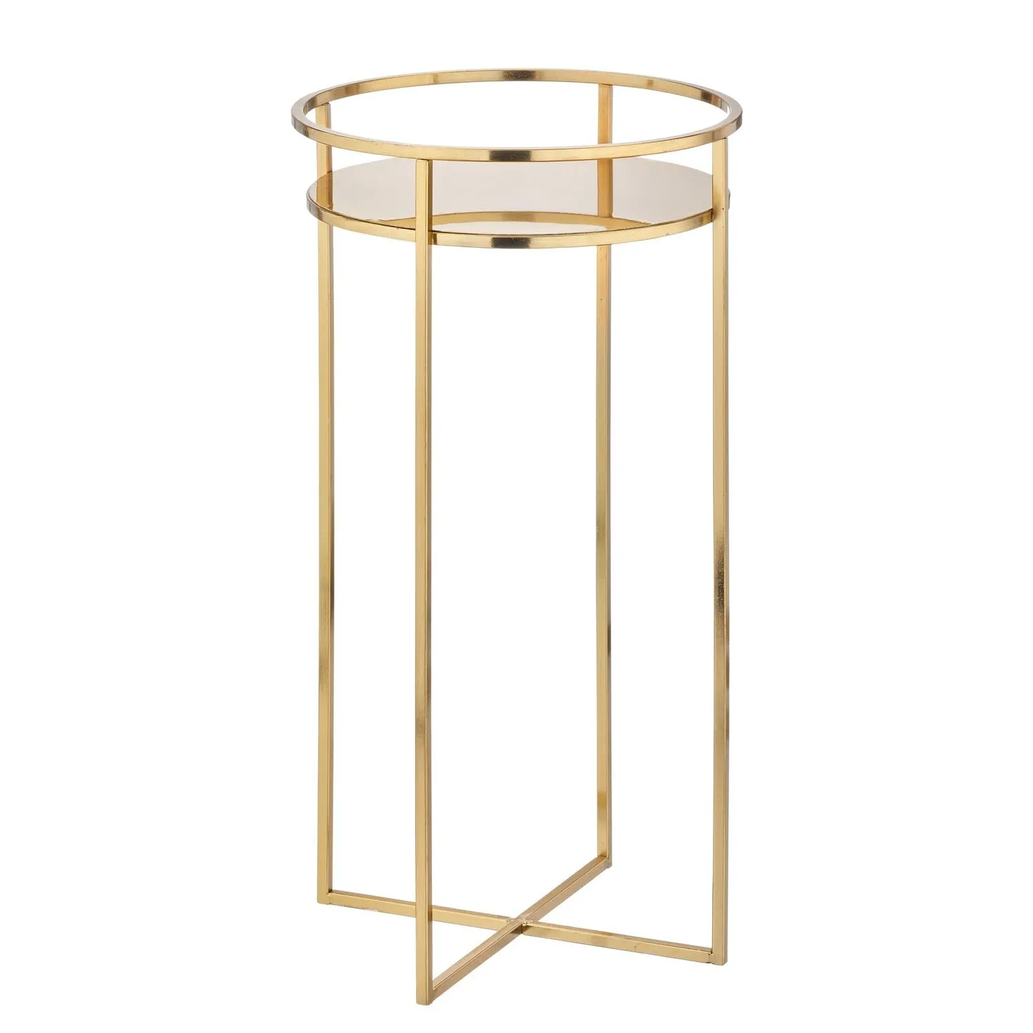 M Design Pflanzenständer Blumenständer Messing 38cm