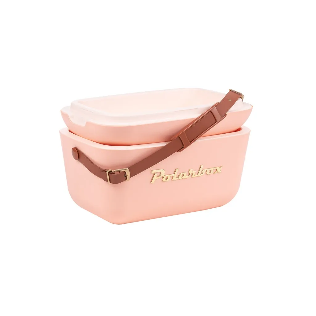 Kreher Polarbox 20 Liter Kühlbox Coral Gold Retro mit Gurt