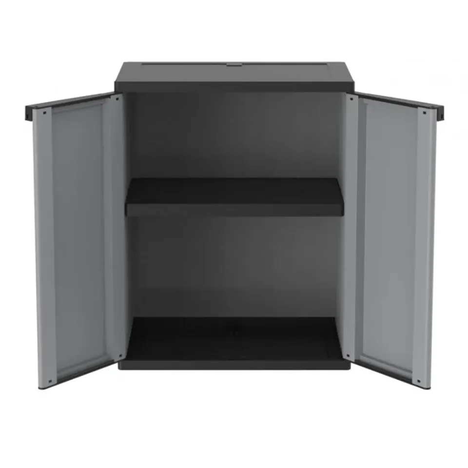 Kreher Jline Kunststoffschrank 68x37,5x85 grau 1 Boden