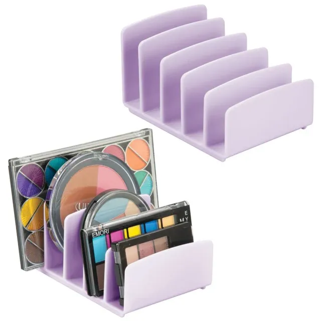 mDesign Kosmetik-Organizer 2er-Set Helllila 5 Fächer