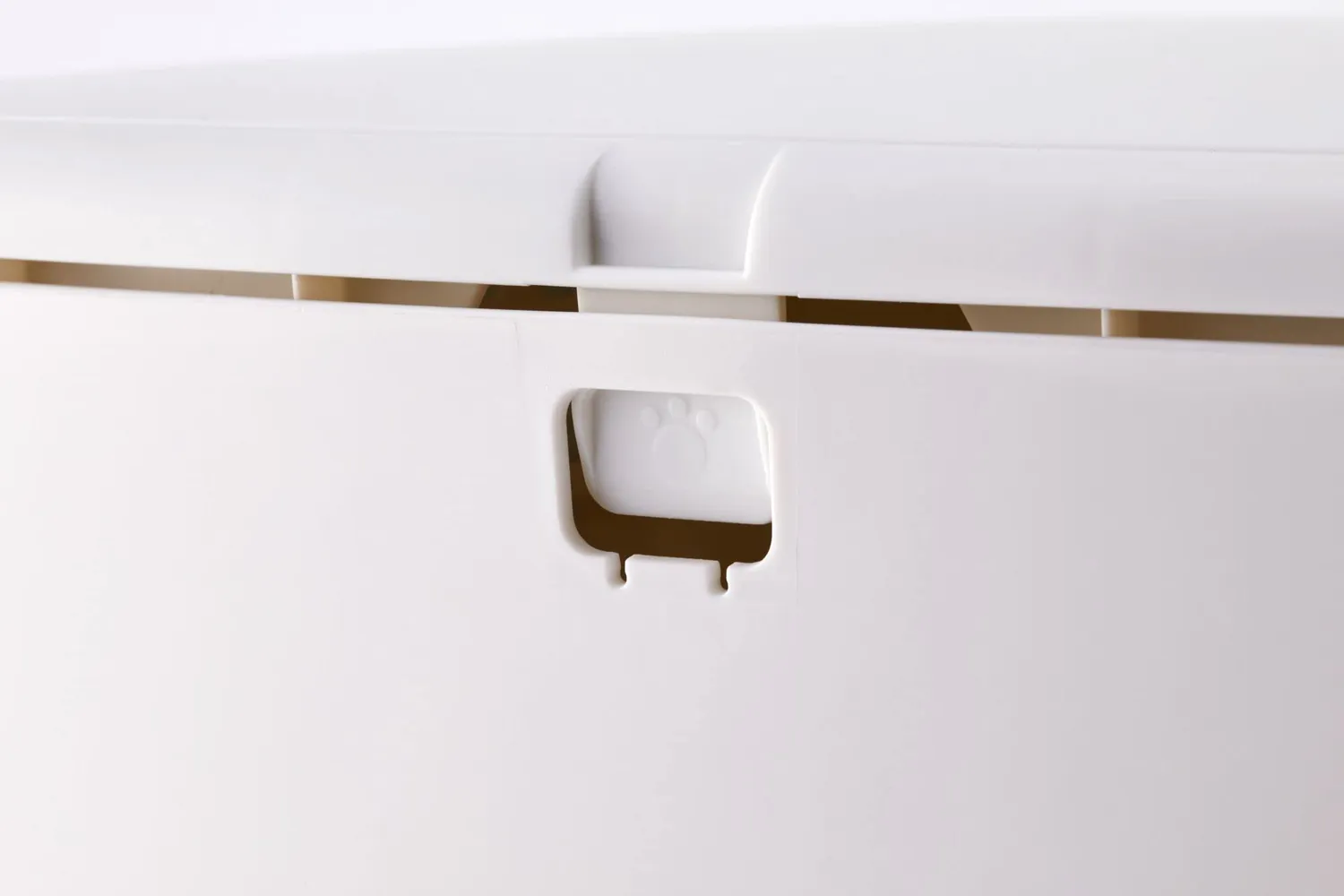 Iris Ohyama CCLB-500 Katzentoilette Weiß Beige geschlossen