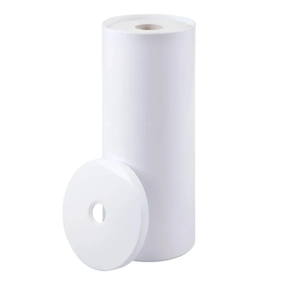 mDesign Toilettenpapierhalter Stehend Weiß 3 Rollen
