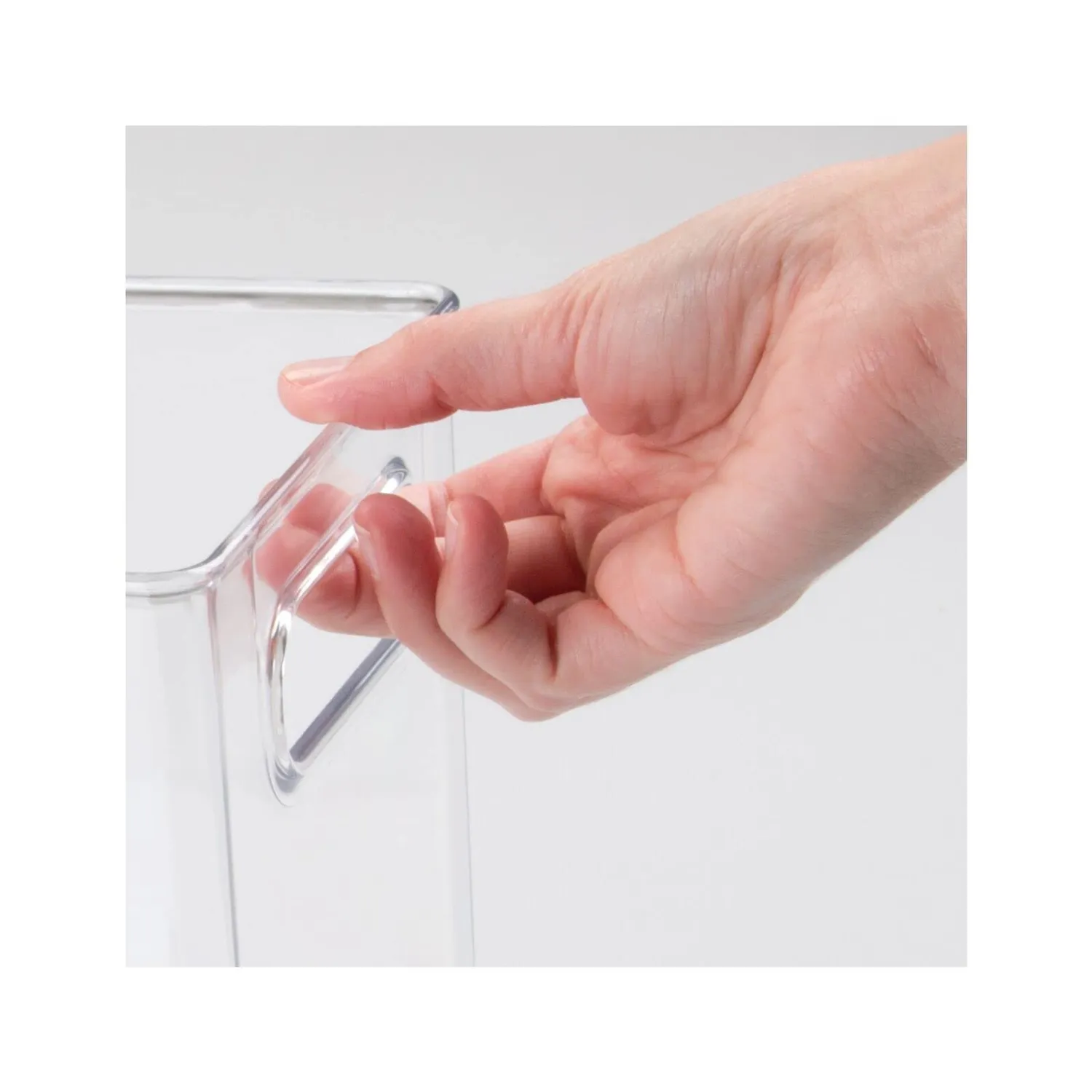 mDesign Kühlschrankbox 15x15x15 cm Kunststoff 4er-Set Transparent