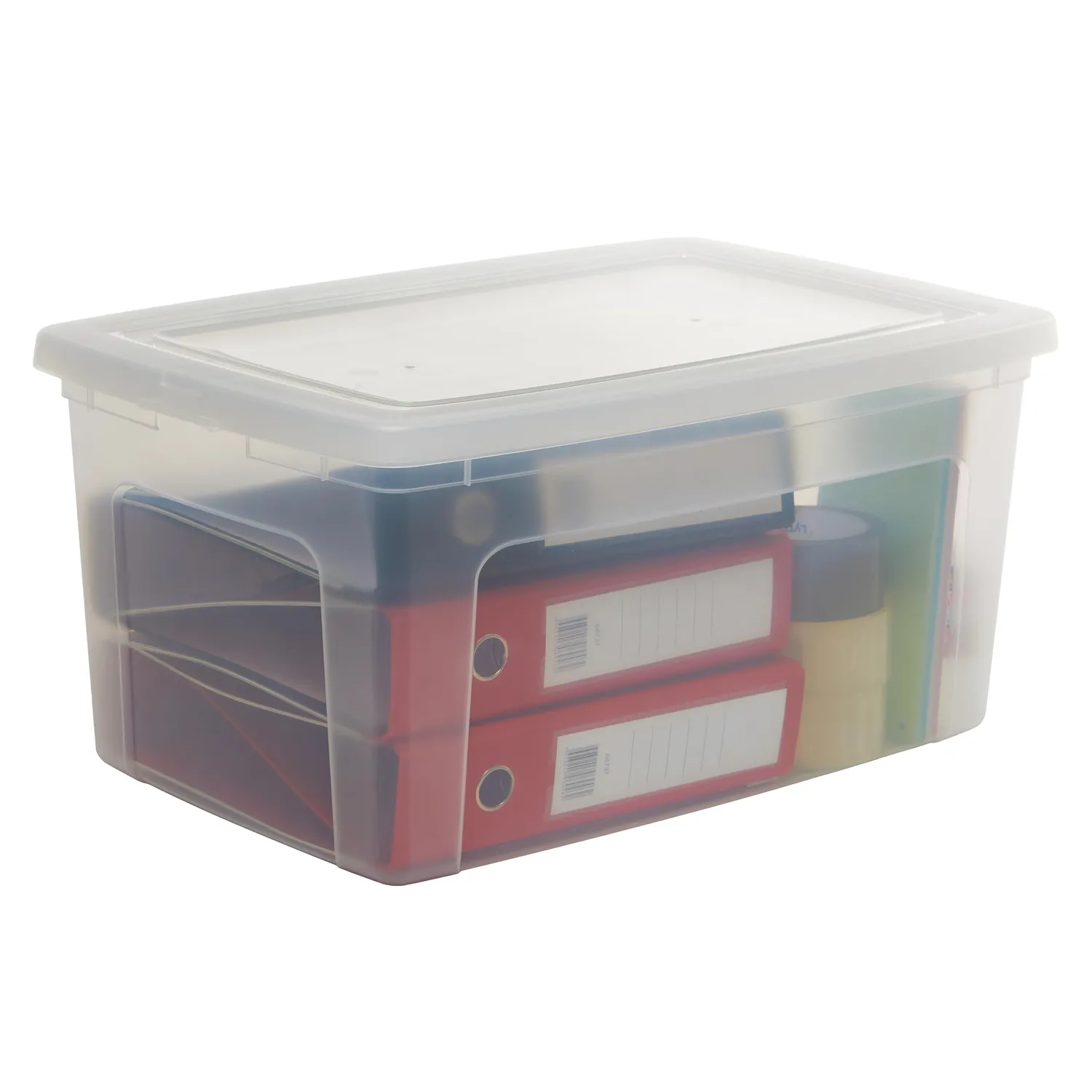 Iris Ohyama MCB-50 Aufbewahrungsbox 50L 3er-Set transparent