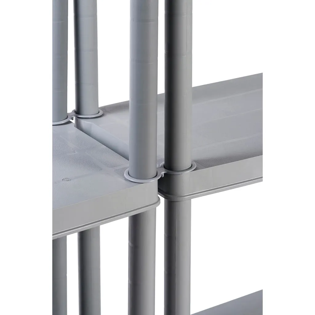 Kreher Primo Kunststoffregal 12 Zoll Regal Grau 100 kg