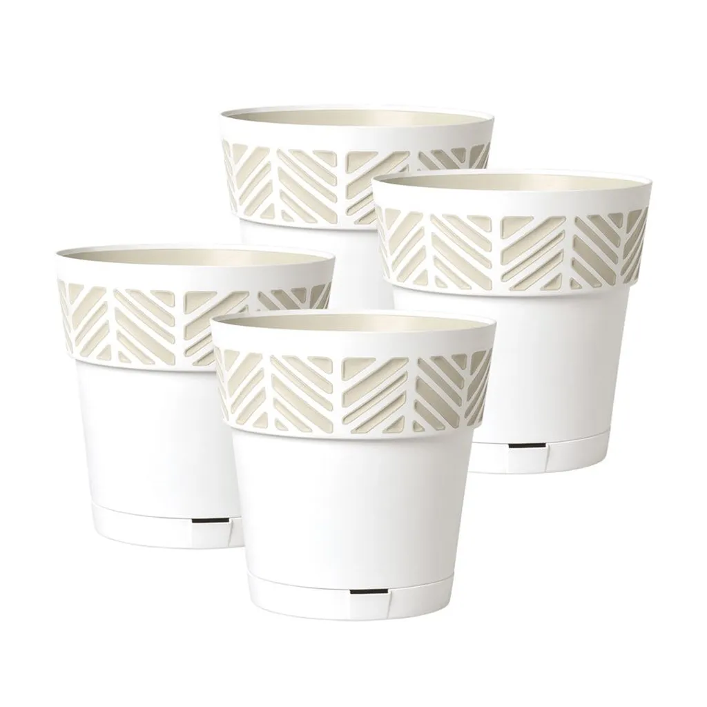 Kreher Orfeo Pflanztöpfe 20 cm 4er-Set mit Wasserspeicher