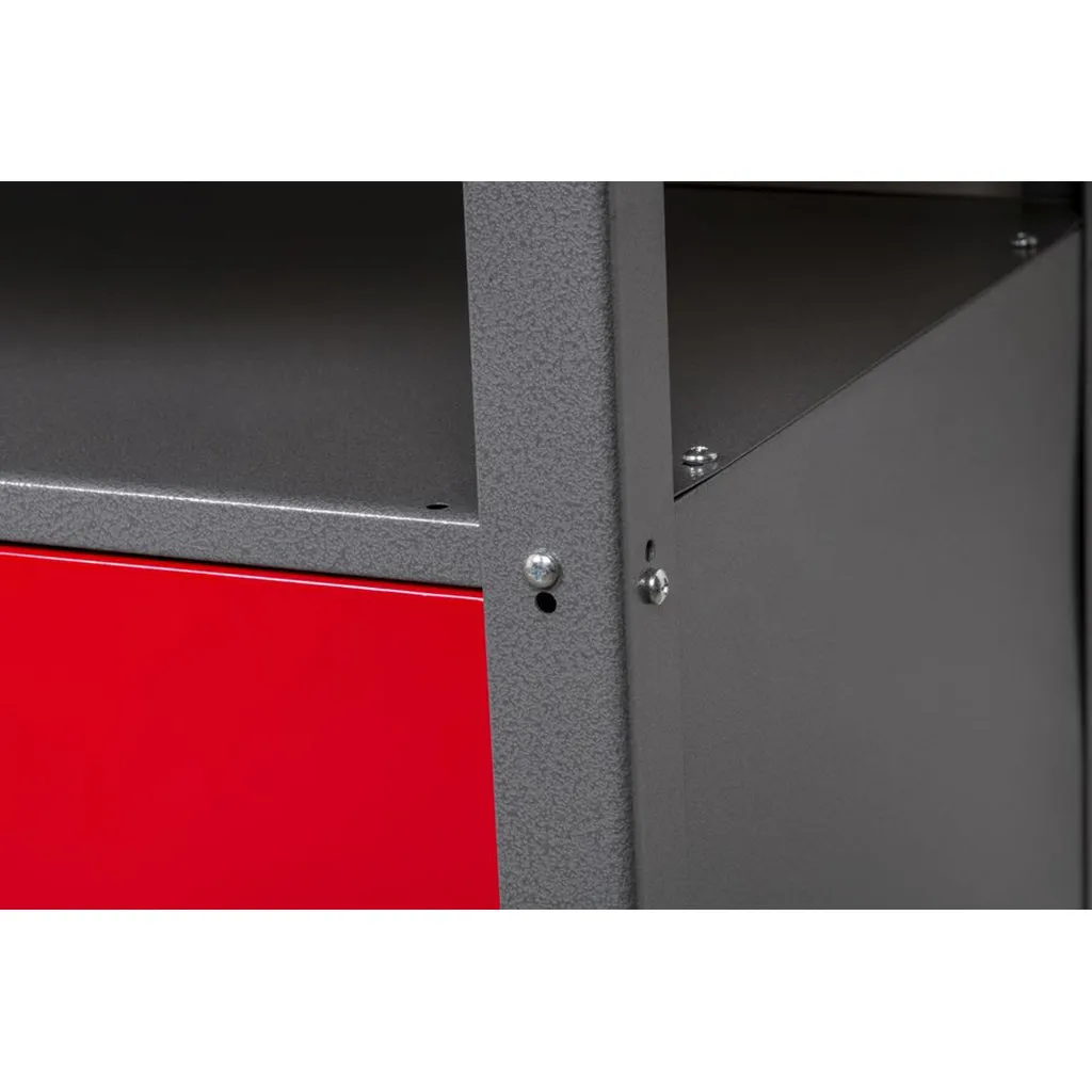 Kreher Werkbank Metall Rot 120cm 2er-Set Türen