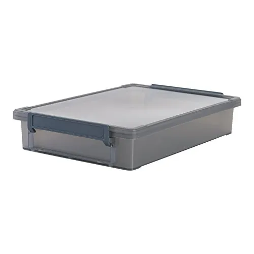 Iris Ohyama Little Large Box LLB-A4 Aufbewahrungsbox 3er grau