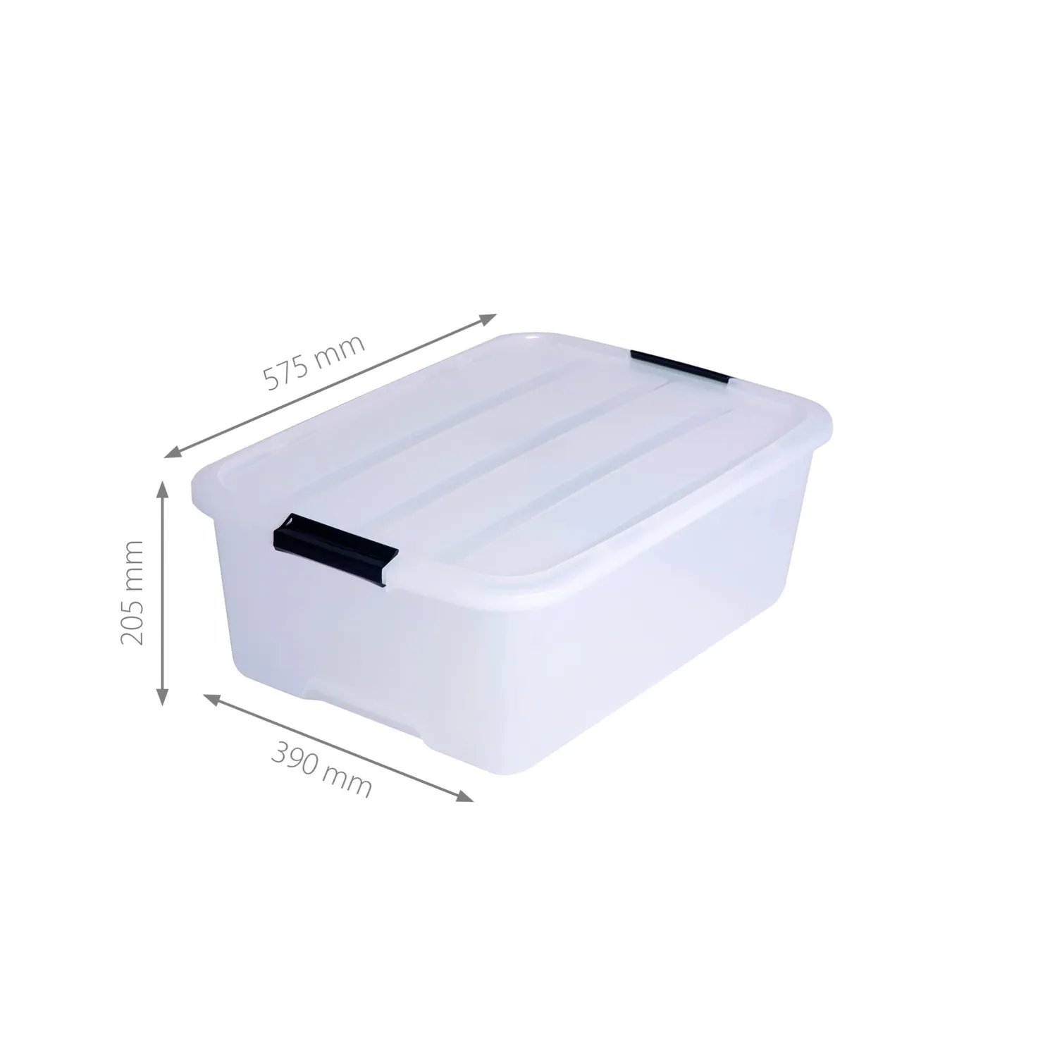 Iris Ohyama TB-30 Aufbewahrungsbox 30L Klar 1er mit Deckel