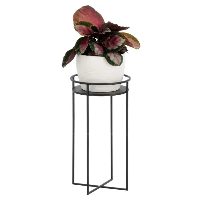 M Design Pflanzenständer Blumenständer Mattschwarz 38cm
