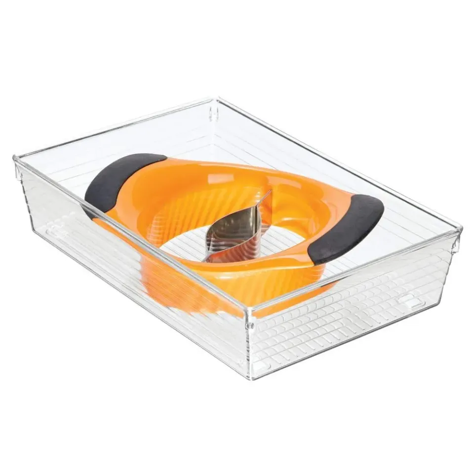 mDesign Schubladenkasten Besteckeinsatz transparent