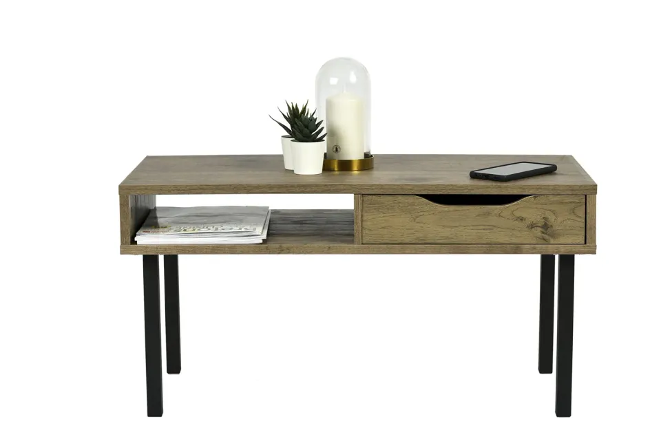 Iris Ohyama WCT-800 Couchtisch mit Schublade Aschbraun
