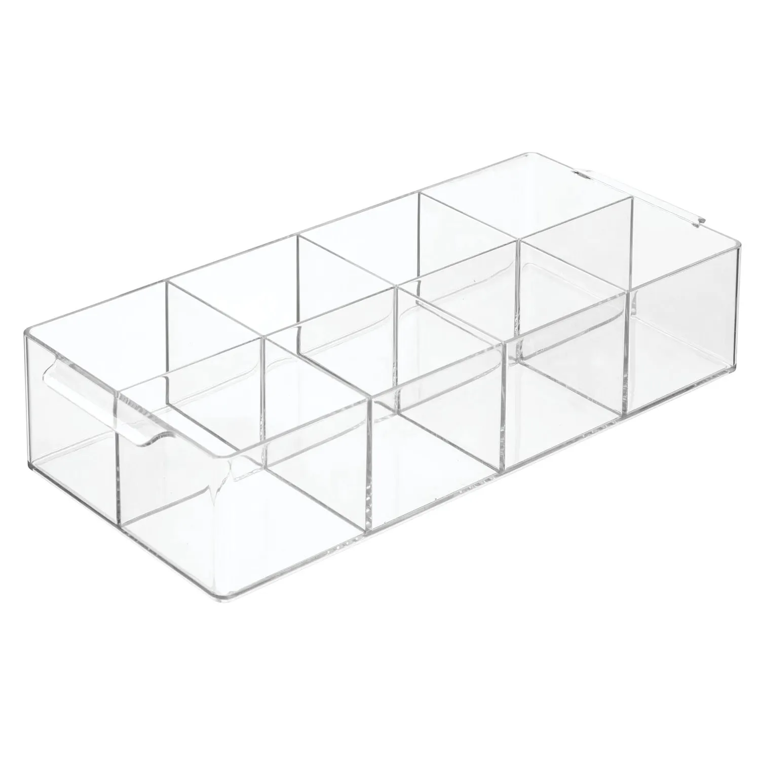 mDesign Kosmetik Organizer Box 8 Fächer durchsichtig
