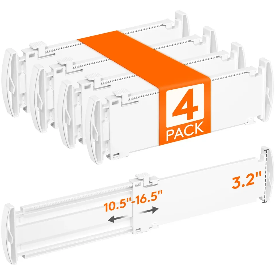 Lifewit Schubladenteiler verstellbar Drawer Organizer 4er Pack