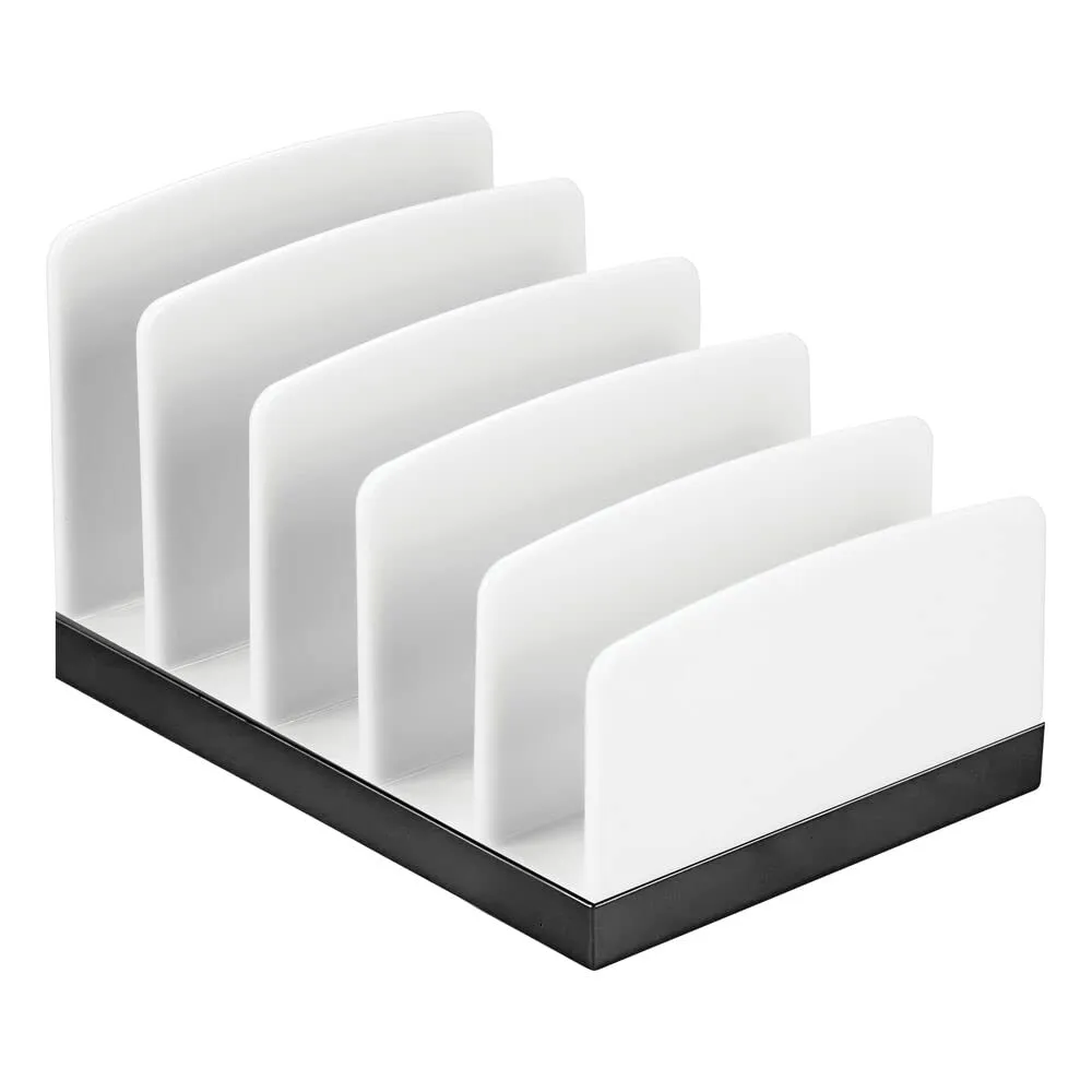 mDesign Kosmetik Organizer Kunststoff weiß 5 Fächer