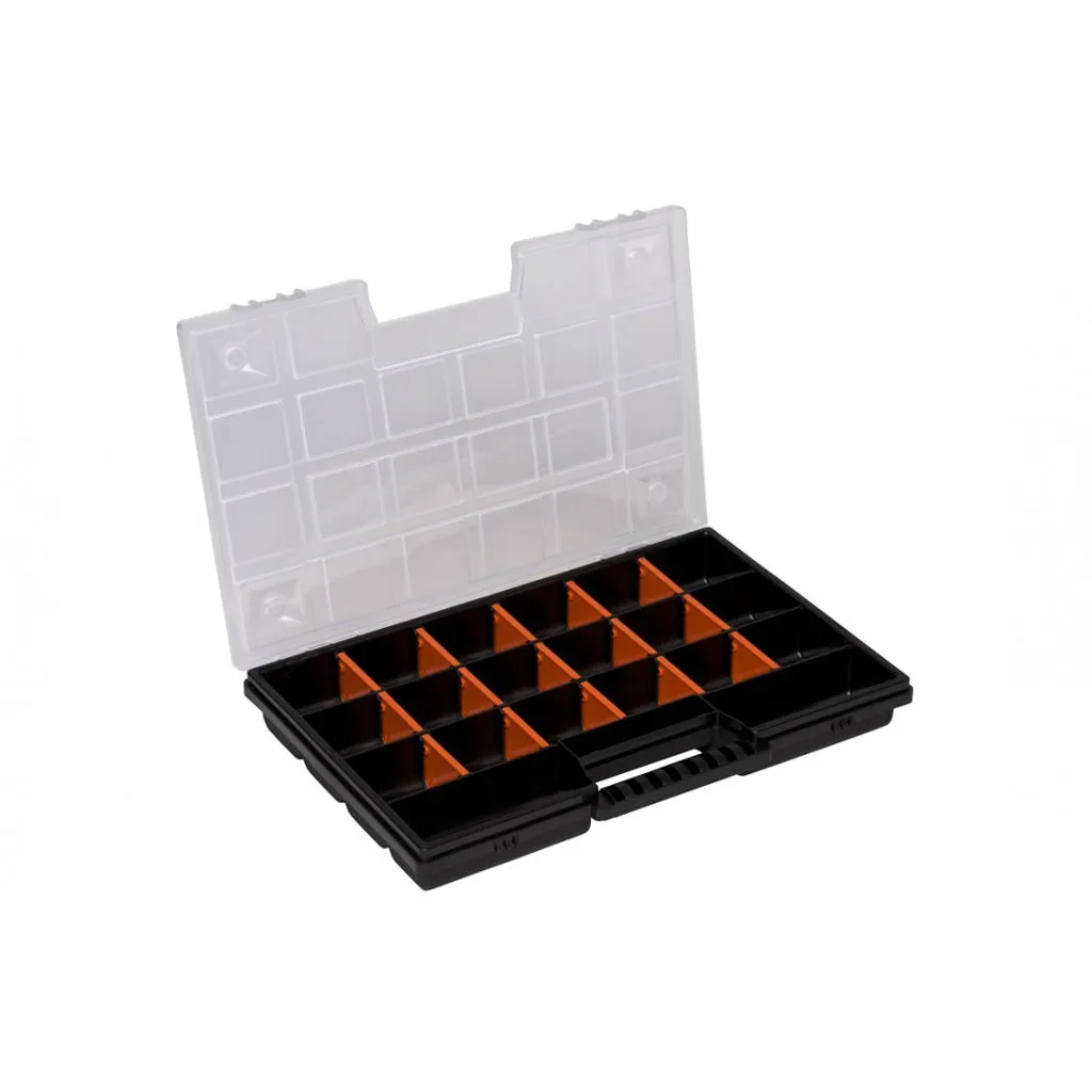 Kreher Organizer-Set Sortimentsbox 3tlg schwarz-orange