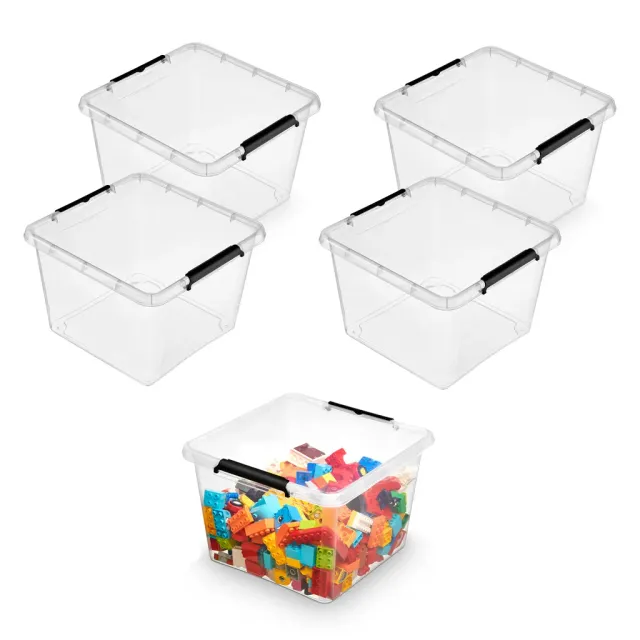 Kreher Simple Store Box Transparent 25 Liter stapelbar